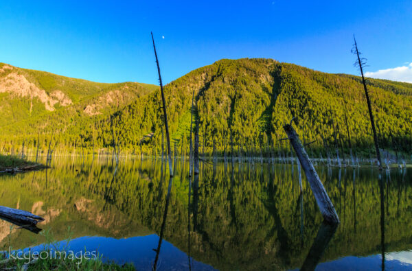 Landscape Photograph Like Glass-Quake Lake