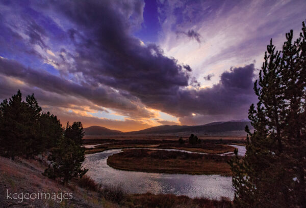 Landscape Photograph Painting the Sky with Light