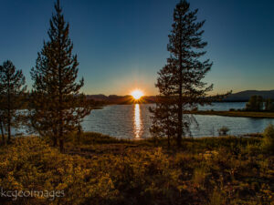 Landscape Photograph Sunset Madison Arm Hebgen Lake