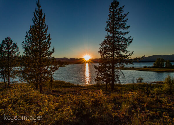 Landscape Photograph Sunset Madison Arm Hebgen Lake