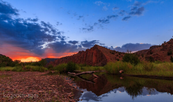 Landscape Photograph And the Magic Begins - North Fork of the Shoshone