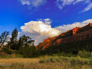 Landscape Photograph Behind Canyon Walls - North Fork of the Shoshone