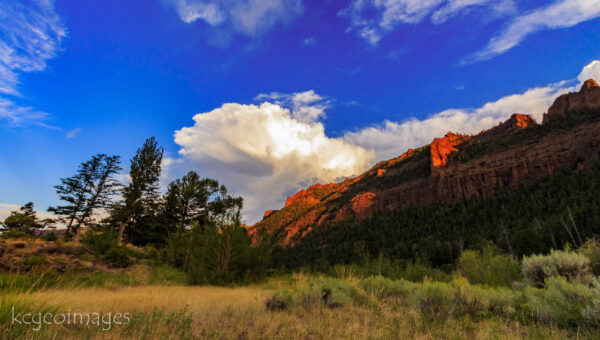 Landscape Photograph Behind Canyon Walls - North Fork of the Shoshone