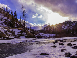 Landscape Photograph Early Spring - North Fork of the Shoshone