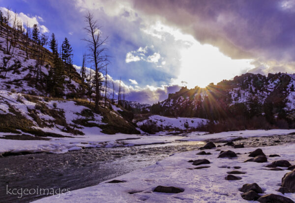 Landscape Photograph Early Spring - North Fork of the Shoshone