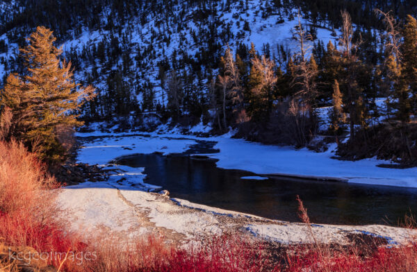 Landscape Photograph In the Shadows - North Fork of the Shoshone