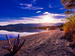 Landscape Photograph Autumn---Horse-Butte---Hebgen-Lake