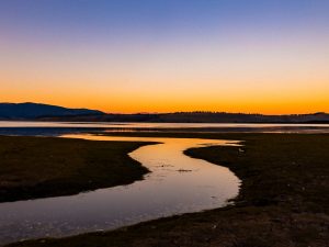 Landscape Photograph Cherry-Creek-into-Hebgen-Lake