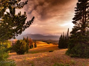 Landscape Photograph Absaroke Beartooth Wilderness - "Dry Lightning and Wildfires."